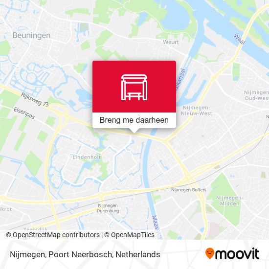 Nijmegen, Poort Neerbosch kaart