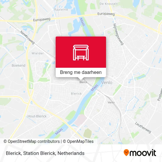 Blerick, Station Blerick kaart