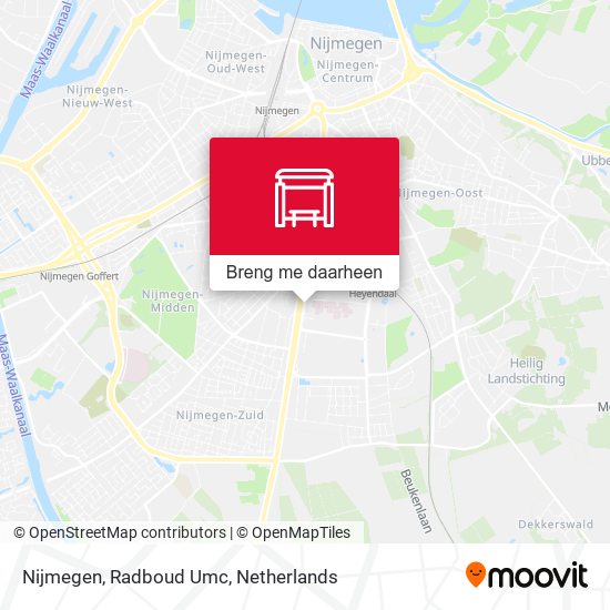 Nijmegen, Radboud Umc kaart