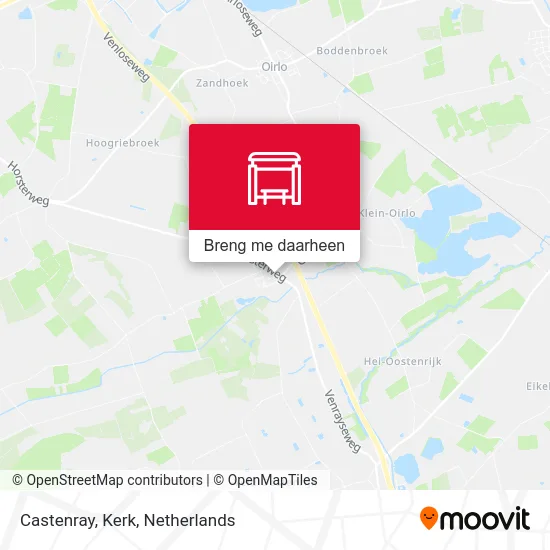 Castenray, Kerk kaart