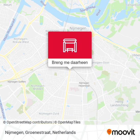 Nijmegen, Groenestraat kaart