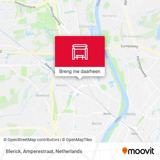 Blerick, Amperestraat kaart