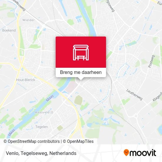 Venlo, Tegelseweg kaart