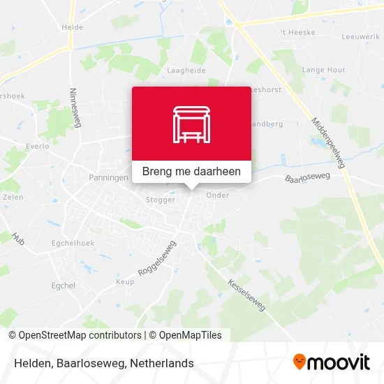 Helden, Baarloseweg kaart