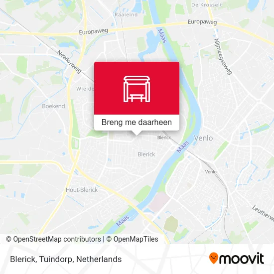 Blerick, Tuindorp kaart