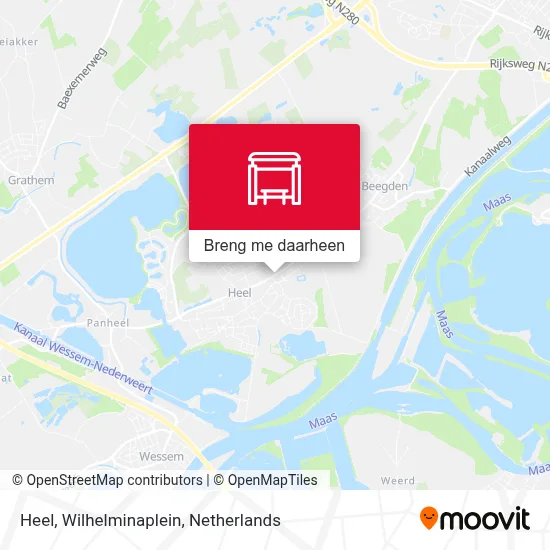 Heel, Wilhelminaplein kaart