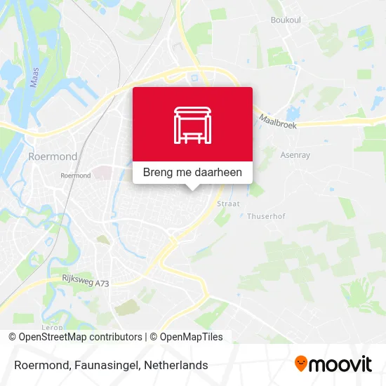 Roermond, Faunasingel kaart