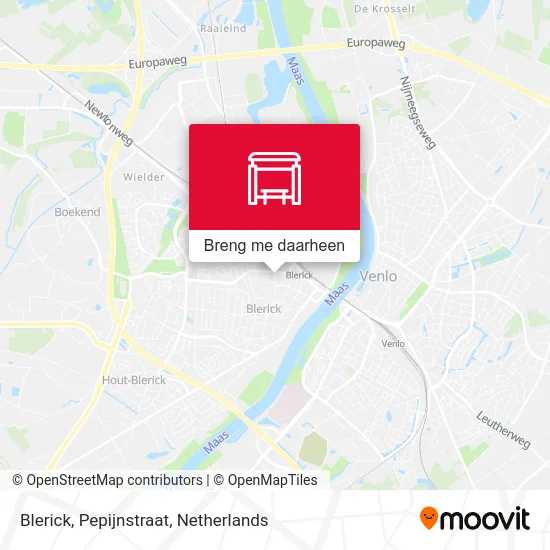 Blerick, Pepijnstraat kaart