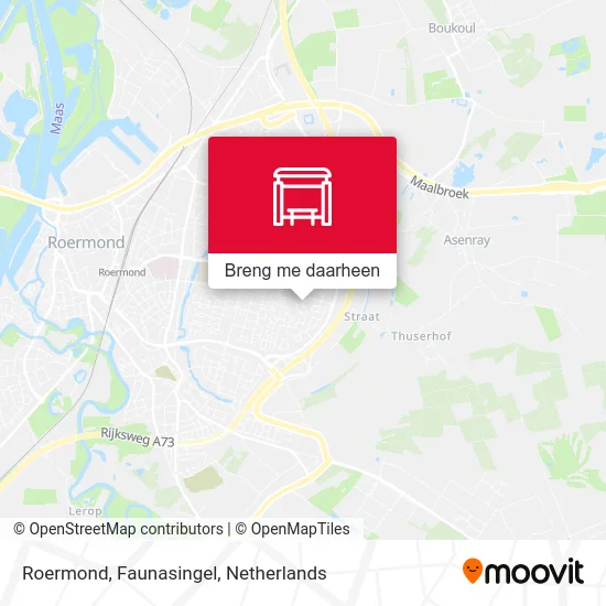Roermond, Faunasingel kaart