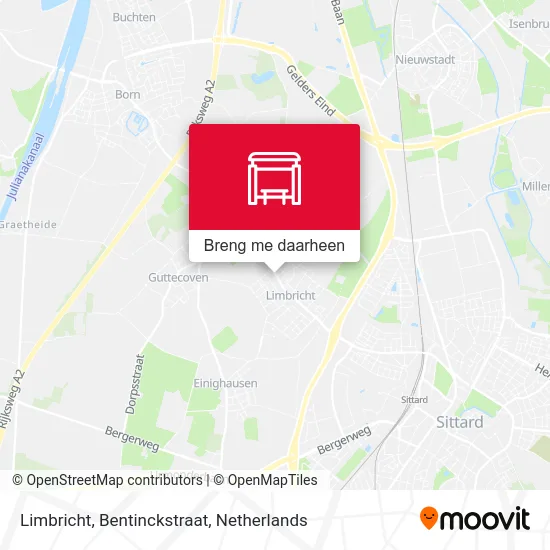 Limbricht, Bentinckstraat kaart