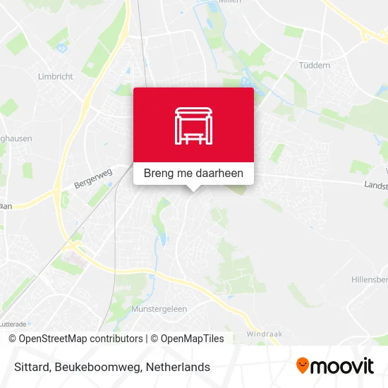 Sittard, Beukeboomweg kaart