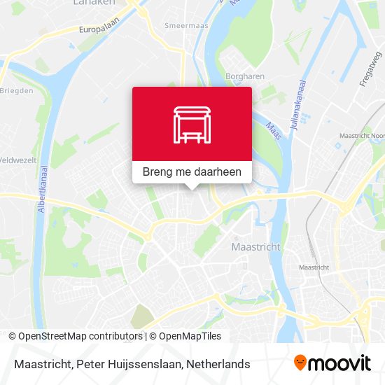 Maastricht, Peter Huijssenslaan kaart
