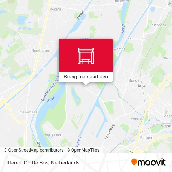 Itteren, Op De Bos kaart
