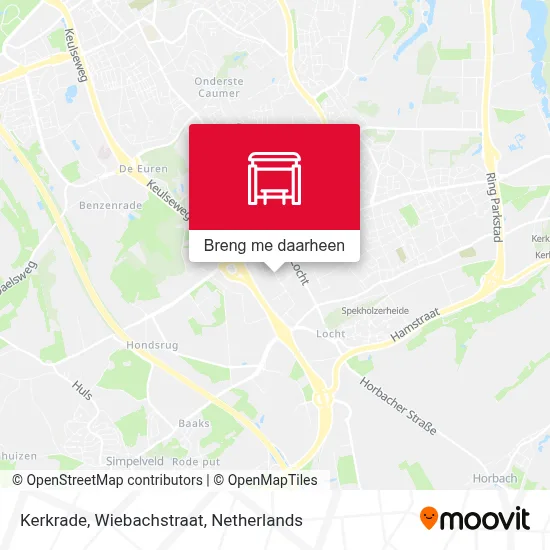 Kerkrade, Wiebachstraat kaart