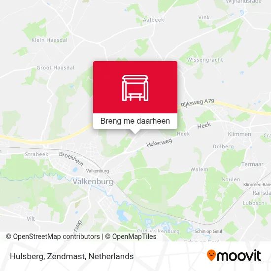 Hulsberg, Zendmast kaart