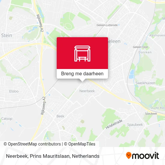 Neerbeek, Prins Mauritslaan kaart