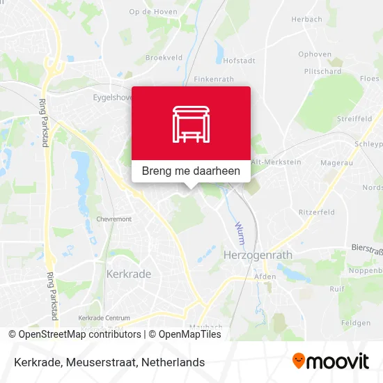 Kerkrade, Meuserstraat kaart