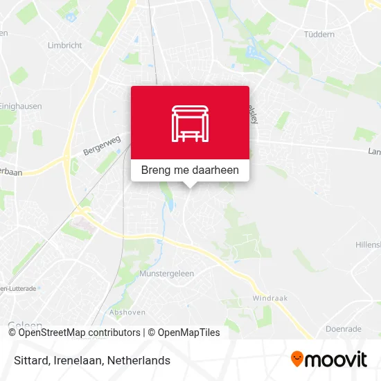 Sittard, Irenelaan kaart