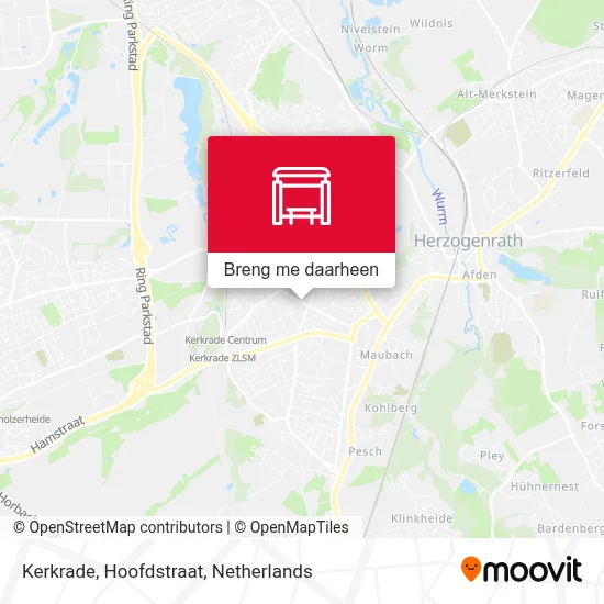 Kerkrade, Hoofdstraat kaart