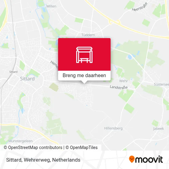 Sittard, Wehrerweg kaart