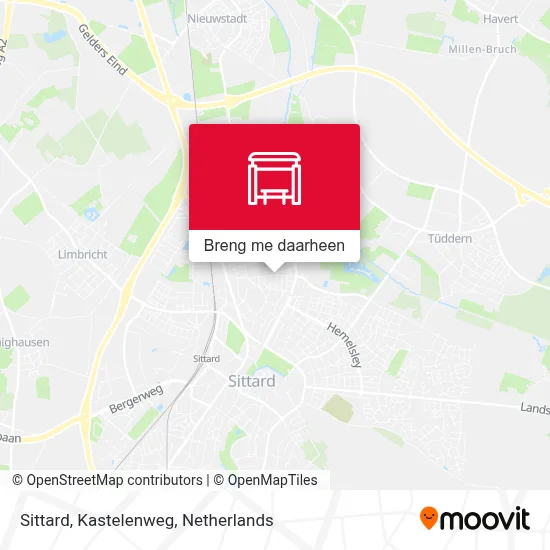 Sittard, Kastelenweg kaart