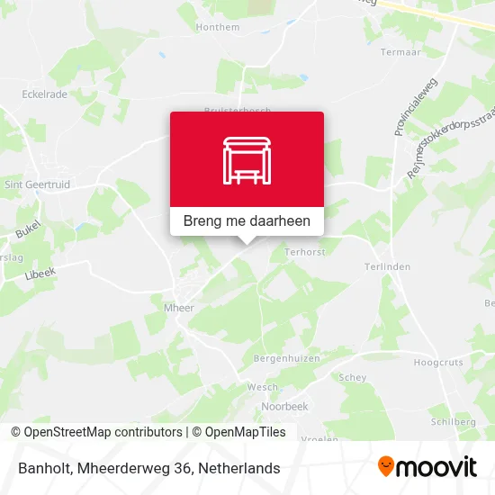 Banholt, Mheerderweg 36 kaart