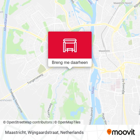 Maastricht, Wijngaardstraat kaart