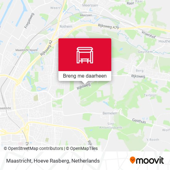 Maastricht, Hoeve Rasberg kaart
