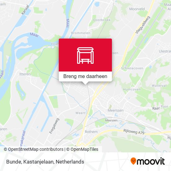 Bunde, Kastanjelaan kaart