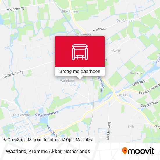 Waarland, Kromme Akker kaart