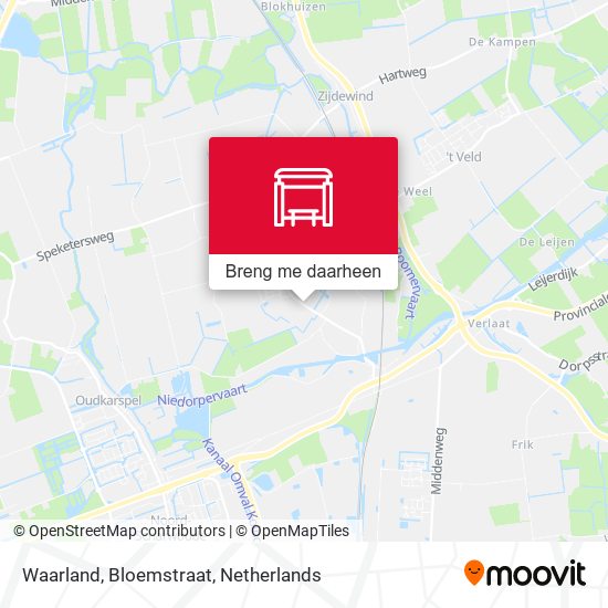 Waarland, Bloemstraat kaart