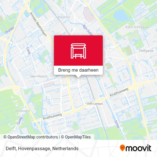 Delft, Hovenpassage kaart