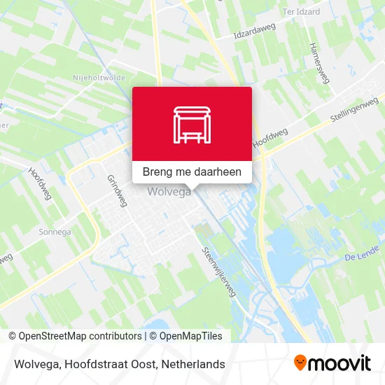 Wolvega, Hoofdstraat Oost kaart