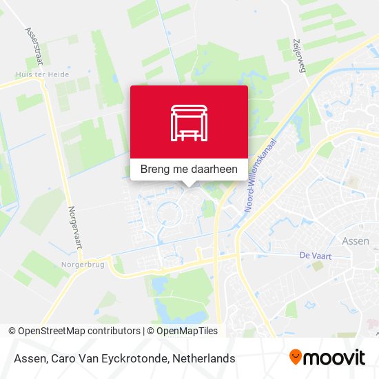 Assen, Caro Van Eyckrotonde kaart