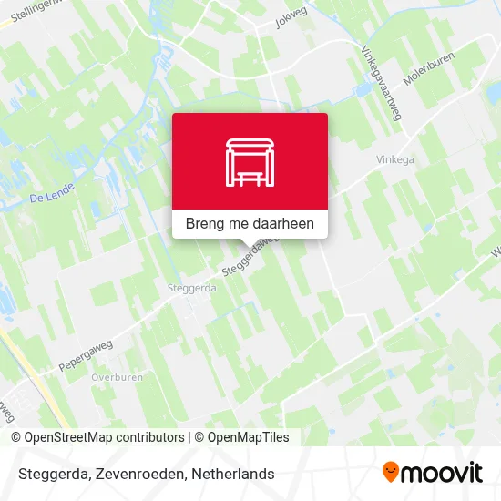 Steggerda, Zevenroeden kaart