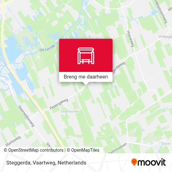 Steggerda, Vaartweg kaart