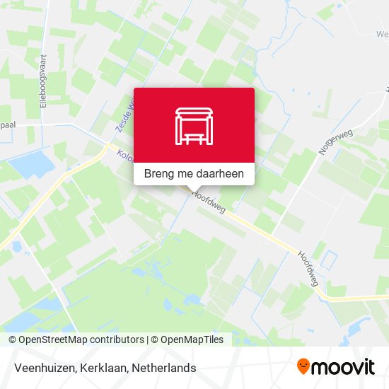 Veenhuizen, Kerklaan kaart