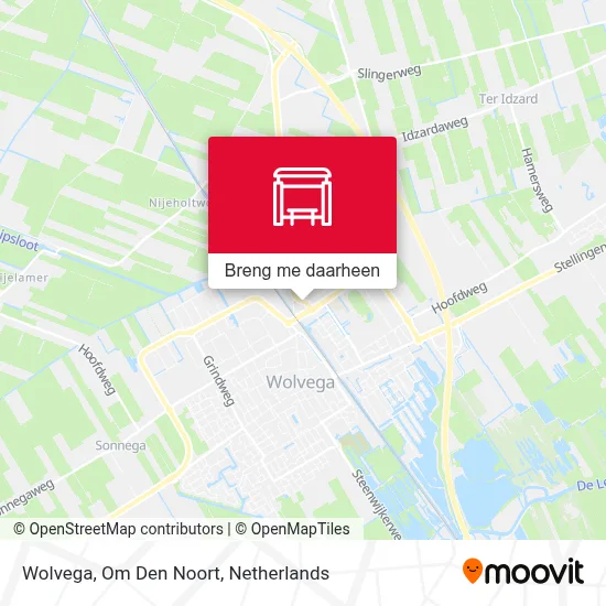 Wolvega, Om Den Noort kaart