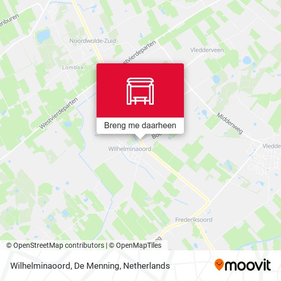 Wilhelminaoord, De Menning kaart