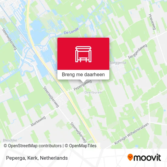 Peperga, Kerk kaart