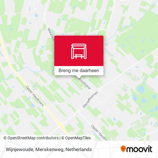 Wijnjewoude, Merskenweg kaart