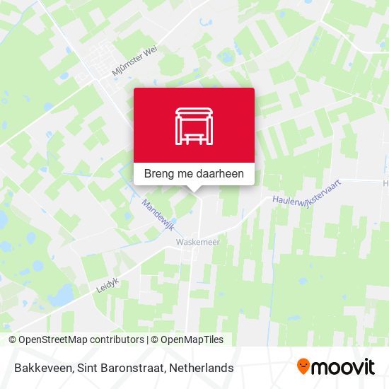 Bakkeveen, Sint Baronstraat kaart