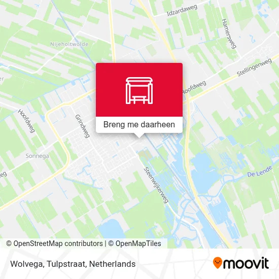 Wolvega, Tulpstraat kaart