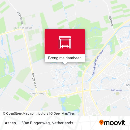 Assen, H. Van Bingenweg kaart