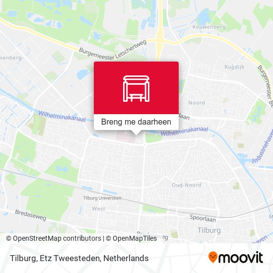 Tilburg, Etz Tweesteden kaart