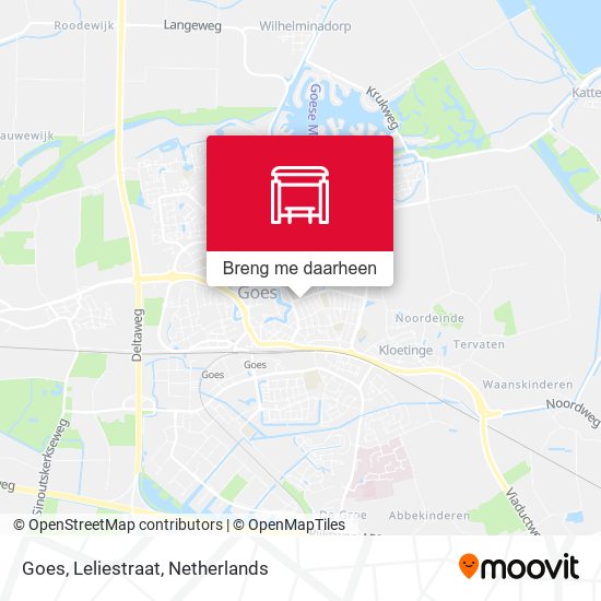 Goes, Leliestraat kaart