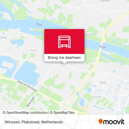 Winssen, Plakstraat kaart