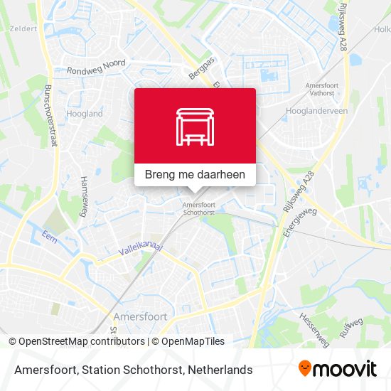Amersfoort, Station Schothorst kaart