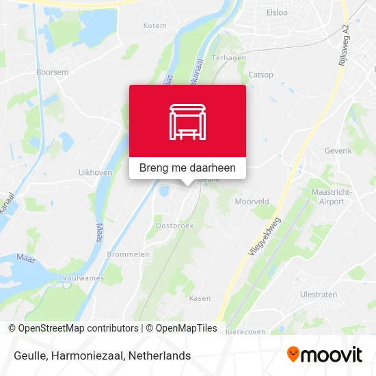 Geulle, Harmoniezaal kaart
