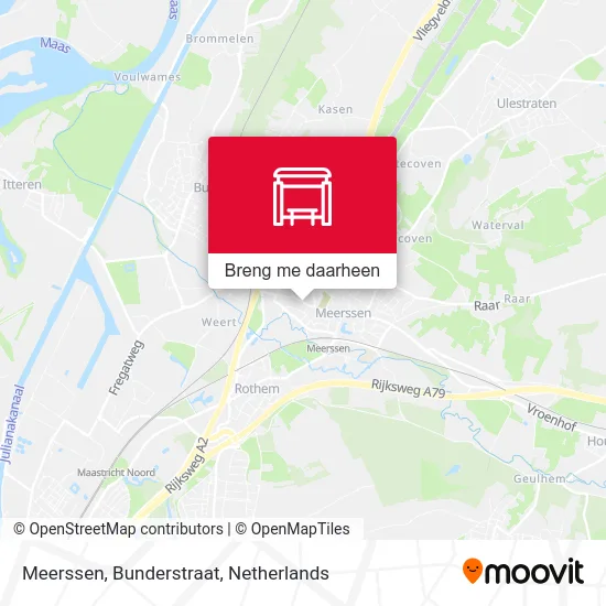 Meerssen, Bunderstraat kaart